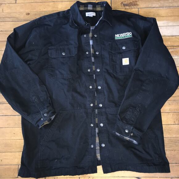 Carhartt Rancher Jacket Black XXL EUC Logo’d